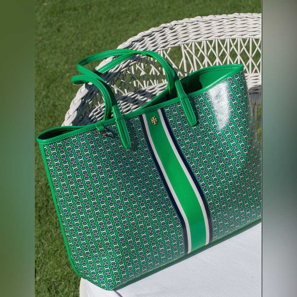 Tory Burch Green Gemini Link store Bag